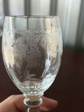 Vintage Thistle Pattern Bohemia Crystal - thumbnail 8 of 9