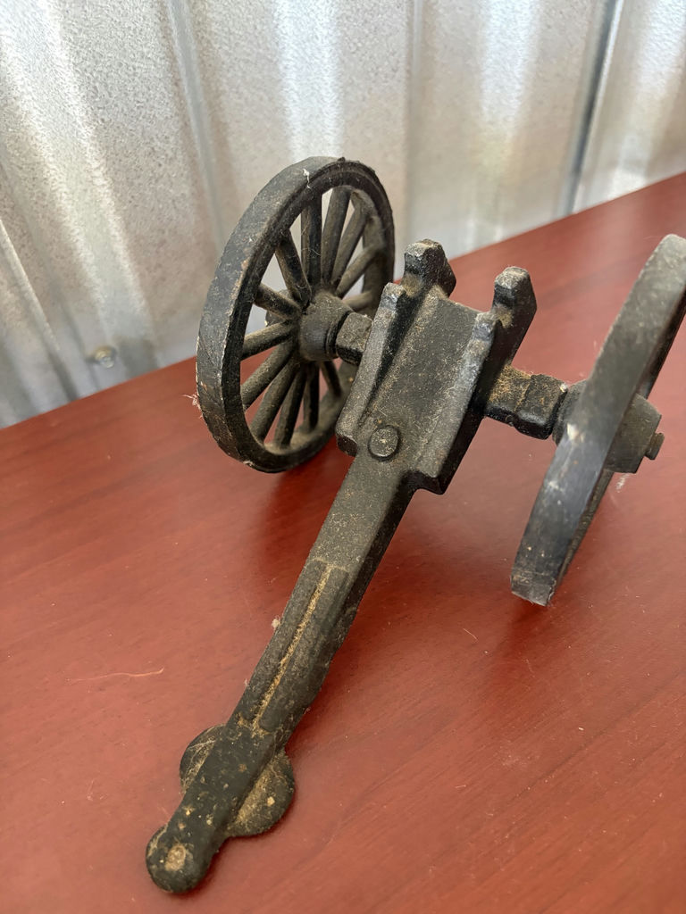Glass Bull, Metal Cannon And Mortar And Pestle - image 14 of 16
