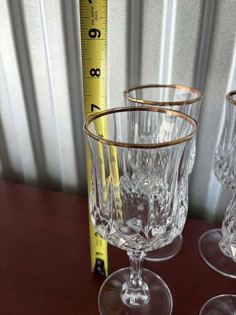 Cristal D’Arques Longchamp Crystal Wine Glasses - image 3 of 4