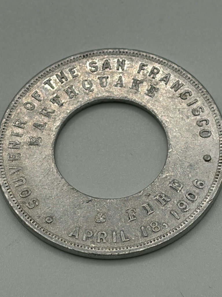 US 1875 Silver Coin And 1906 Earthquake Coin - image 4 of 7