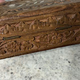Wooden Carved Box W Jewelry - thumbnail 4 of 13