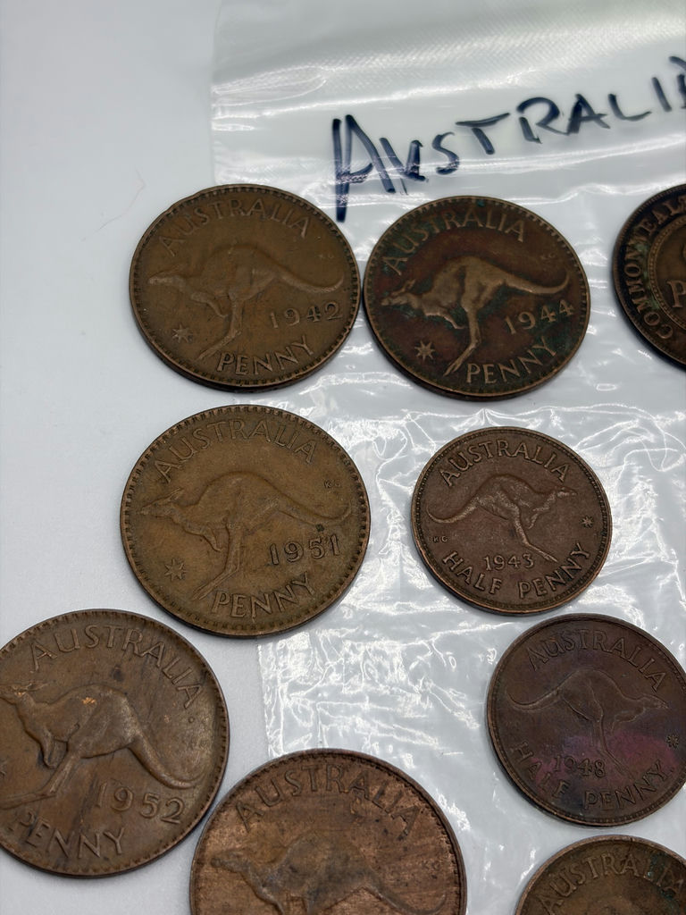 Australian Coins W 4 Silver Coins - image 3 of 16