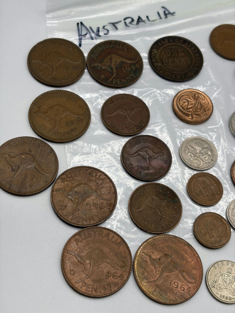 Australian Coins W 4 Silver Coins - image 2 of 16