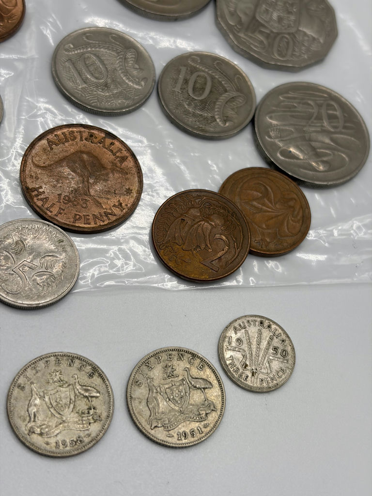 Australian Coins W 4 Silver Coins - image 6 of 16