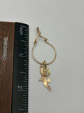 14k Gold Charms On Pendant And Black Opal Pendant - thumbnail 4 of 9