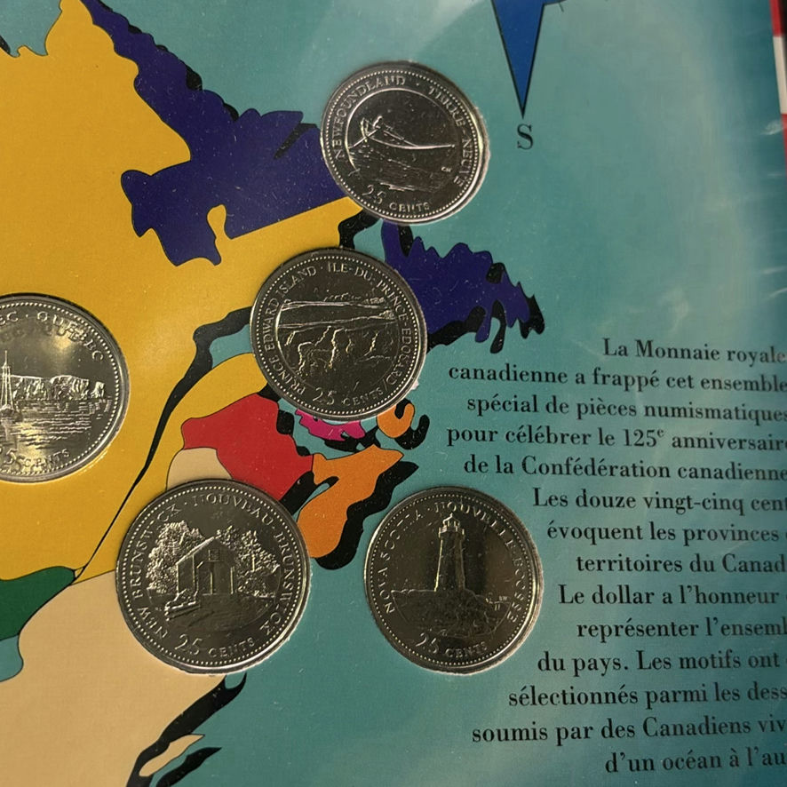 Canada 125 Quarter Set - image 4 of 12