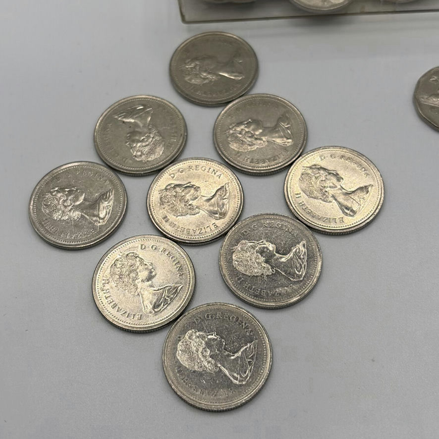 Canadian Quarters 1963 And Nickels - image 3 of 6