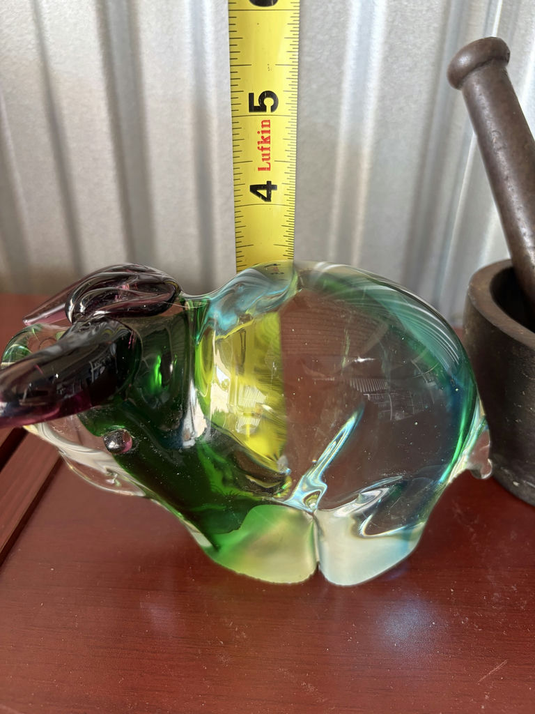 Glass Bull, Metal Cannon And Mortar And Pestle - image 6 of 16