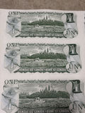 1973 Bank of Canada $1 Uncut Sheet of 40 Notes - BFK Prefix - AU/XF - thumbnail 23 of 30