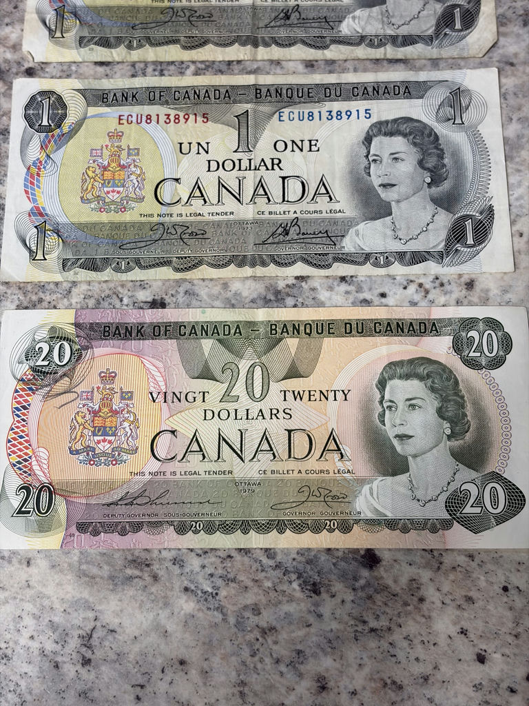 1970’s Canadian Currency $22 - image 2 of 6