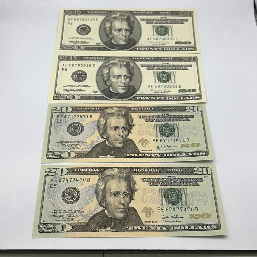 $20 US Bills 1996 And 2004 In Sequence - image 1 of 11