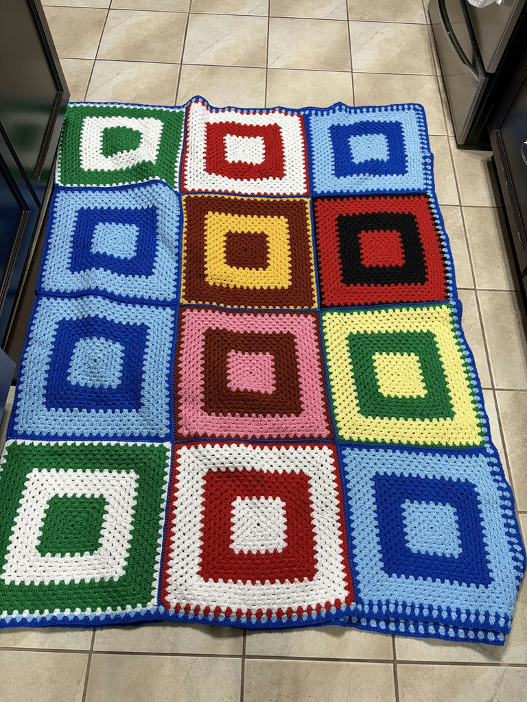 Vintage Crochet Afghan - image 2 of 5