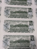 1973 Bank of Canada $1 Uncut Sheet of 40 Notes - BFK Prefix - AU/XF - thumbnail 26 of 30