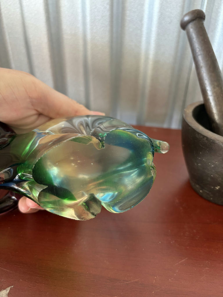 Glass Bull, Metal Cannon And Mortar And Pestle - image 5 of 16