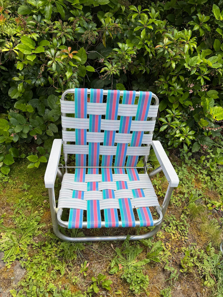 Light Weight Aluminum Lawn Chairs, cook stoves, lantern - image 1 of 7