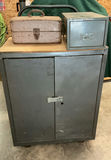 Heavy Duty Rolling Vintage Metal Cabinet - thumbnail 1 of 16