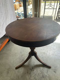 Round Wooden Table with Drawer - thumbnail 2 of 5
