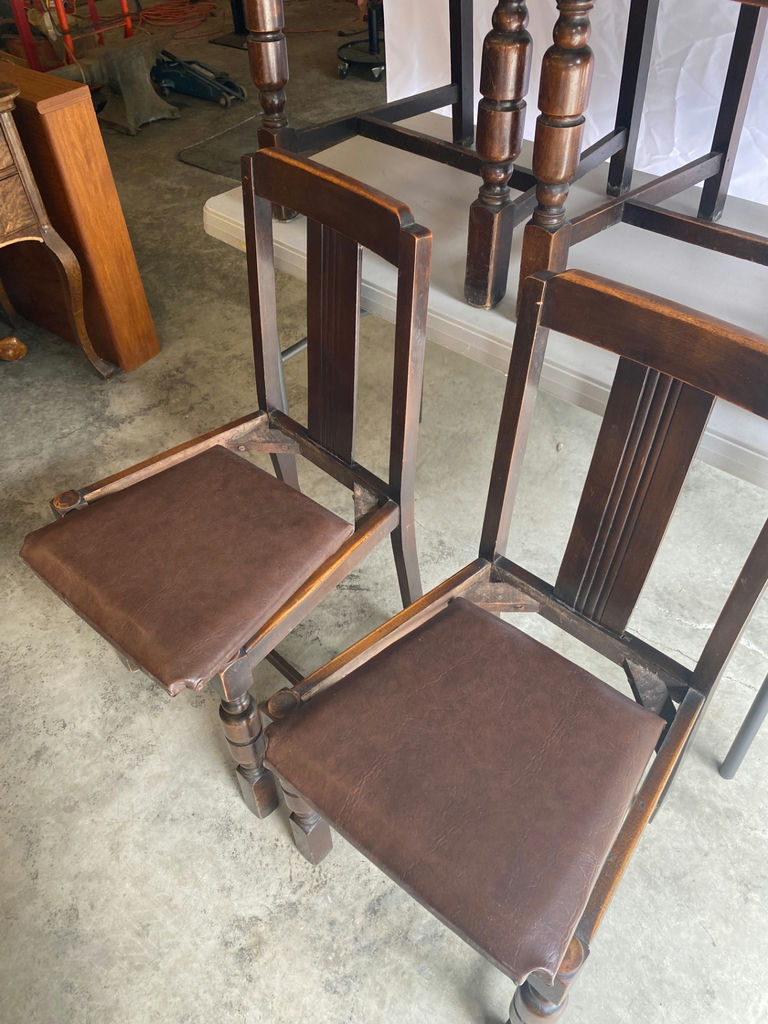 Four Vintage Dining Chairs - image 4 of 5