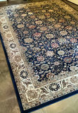 Newport Collection Navy Tabriz Area Rug - thumbnail 3 of 5