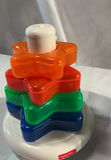 Assorted Fisher-Price infant toys: stacking star, colorful piano, bead spinner with clown, and insect bead chain - thumbnail 4 of 5