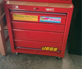 Red Rolling Metal Tool Cabinet - thumbnail 1 of 3