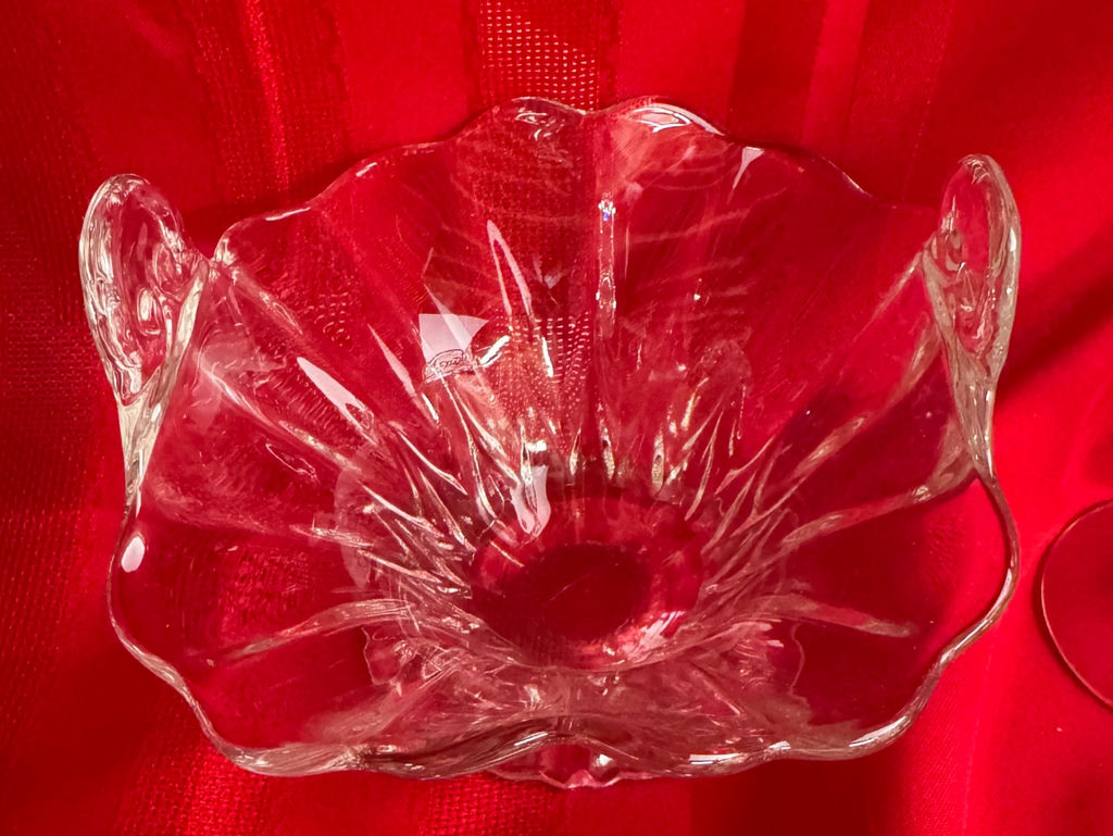 Vintage Clear Pressed Glassware and Bubble Glassware Lot - image 3 of 12