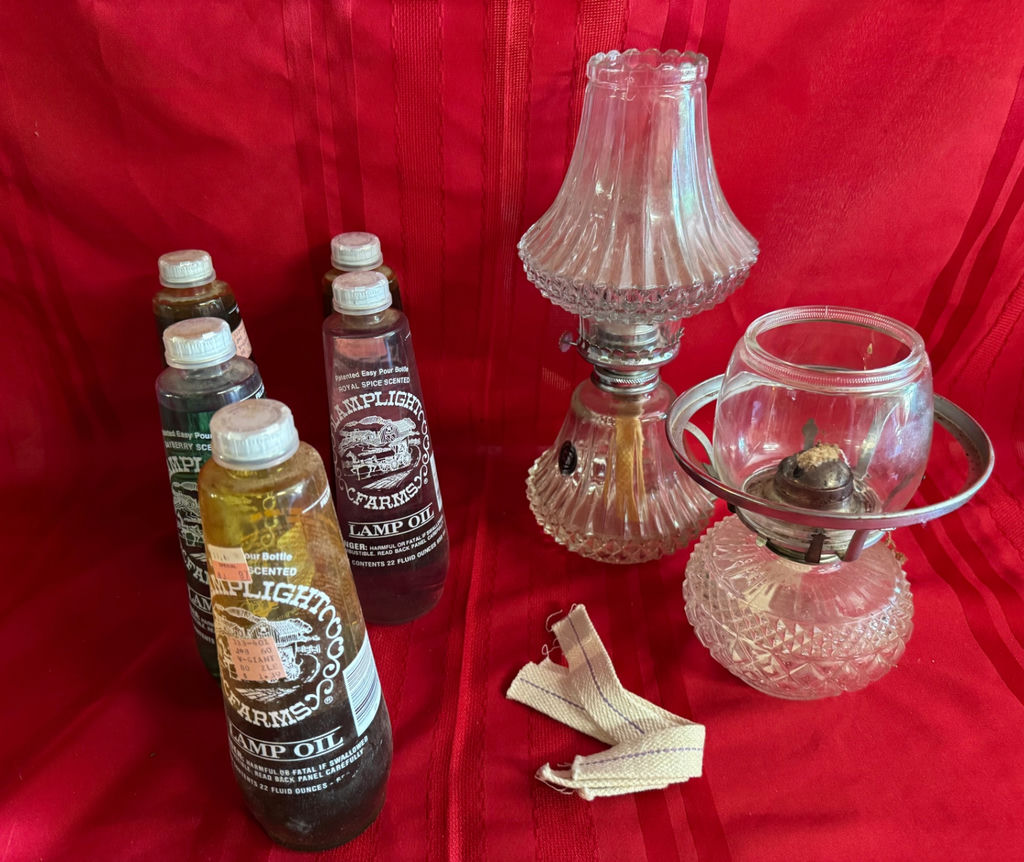 Vintage Glass Lamps and Lamp Oil Bottles - image 5 of 5