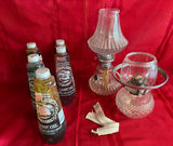 Vintage Glass Lamps and Lamp Oil Bottles - thumbnail 5 of 5