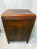 Vintage wooden washstand cabinet with basin - thumbnail 6 of 8