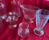 16-Piece Clear Glass & Vases - thumbnail 4 of 6