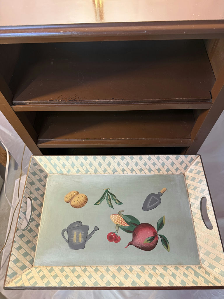 Bookcase, Folding Table And A Lamp - image 6 of 10