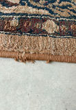 Beige Oriental Area Rug with Floral Pattern - thumbnail 3 of 5