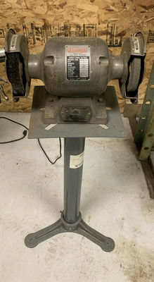 Bench Grinder On Stand. - Image 1 of 3
