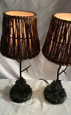 Pair Of Pine Cone Table Lamps - Image 1 of 4