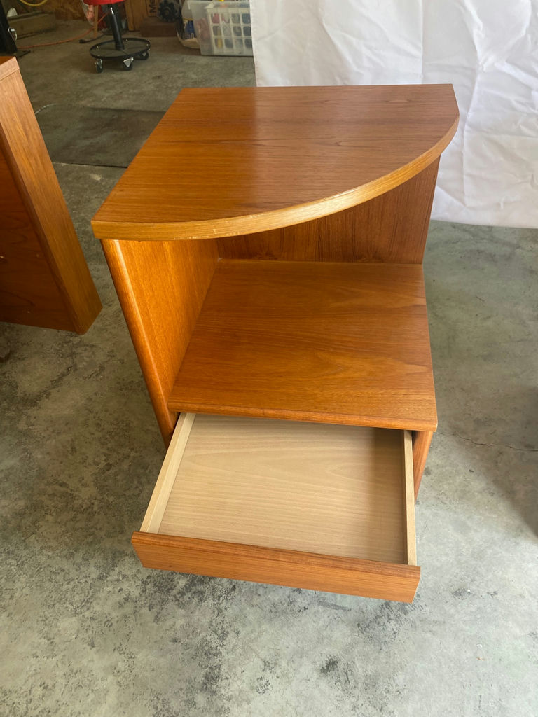 Mid-Century Headboard with detachable Nighstands  - image 5 of 10