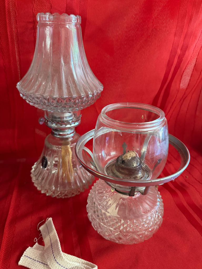Vintage Glass Lamps and Lamp Oil Bottles - image 2 of 5