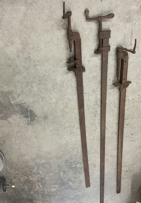 Long Metal Vintage Clamps - Image 1 of 4