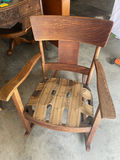 Antique Oak Rocking Chair - thumbnail 1 of 5