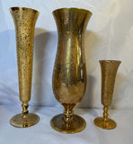 5 pieces of Vintage Art Glass, crackle pattern of gold - thumbnail 4 of 4