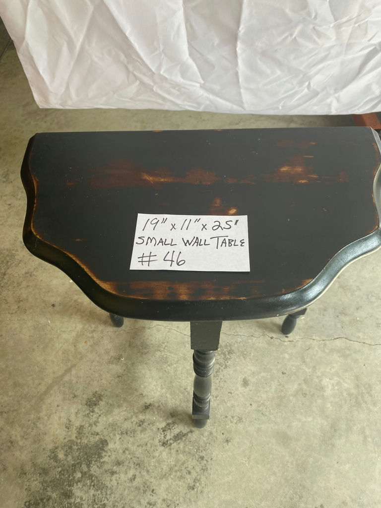 Small Black Shabby Chic Wall Table - image 4 of 4