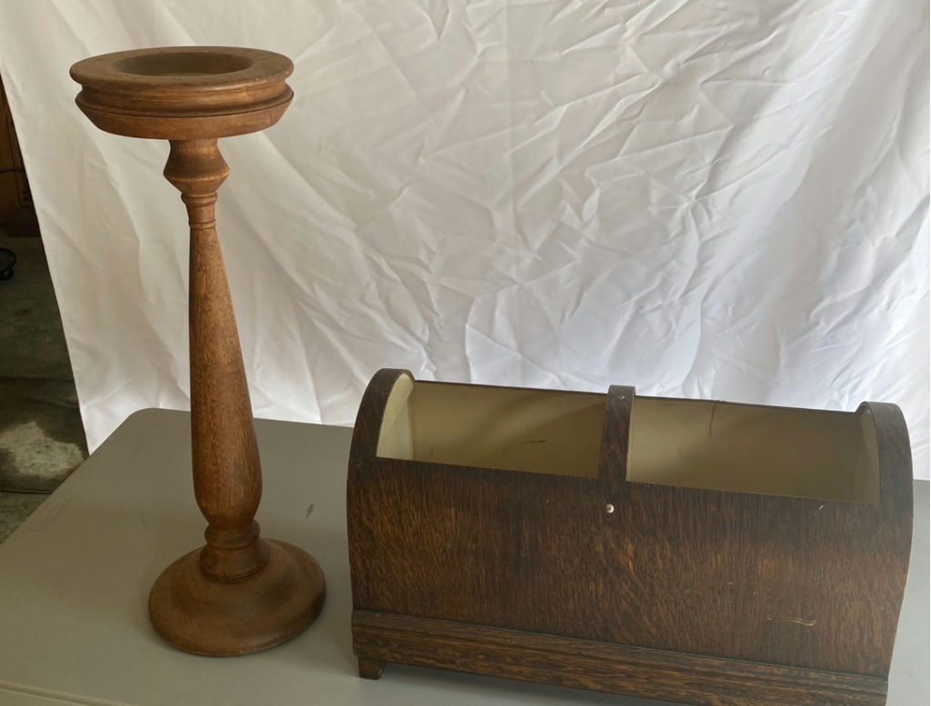 Wooden Stand and Box - image 1 of 5