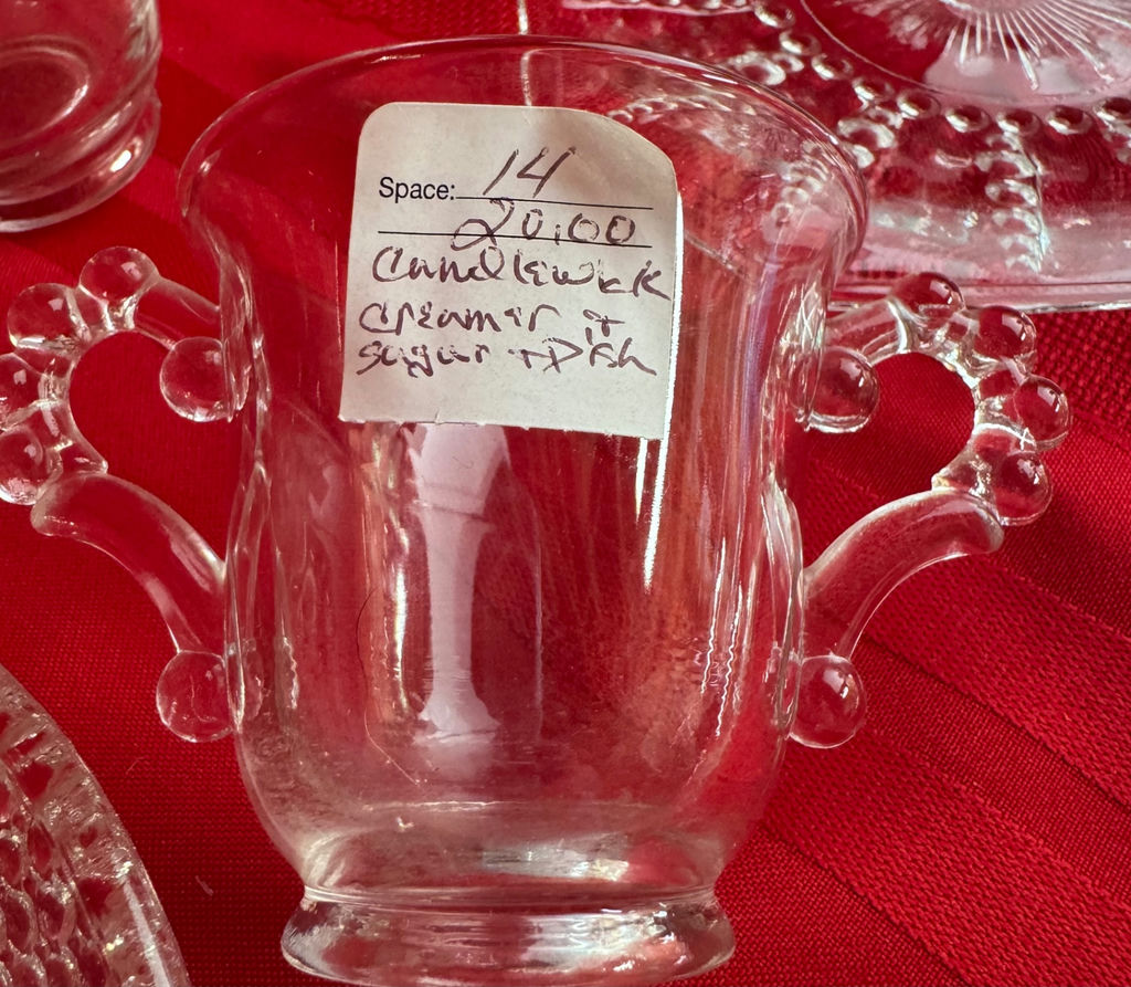 Vintage Clear Pressed Glassware and Bubble Glassware Lot - image 8 of 12