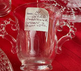 Vintage Clear Pressed Glassware and Bubble Glassware Lot - thumbnail 8 of 12
