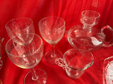 Vintage Clear Pressed Glassware and Bubble Glassware Lot - thumbnail 9 of 12