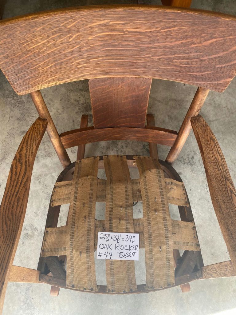 Antique Oak Rocking Chair - image 5 of 5
