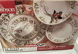 Gibson China Service For 4 And 4 Red Wine Goblets - thumbnail 2 of 4