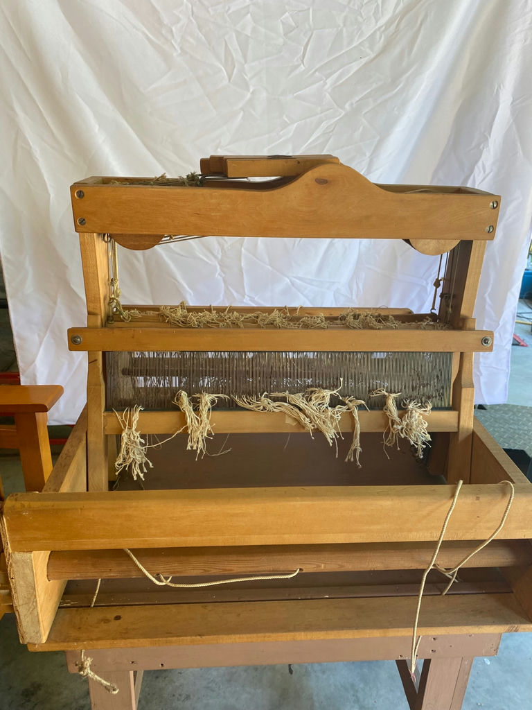 Antique Wooden Loom With Accessories - image 2 of 8