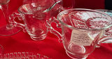 Vintage Clear Pressed Glassware and Bubble Glassware Lot - thumbnail 4 of 12