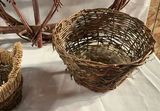 Assorted woven wicker baskets and vine wreaths - thumbnail 5 of 5