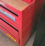 Red Rolling Metal Tool Cabinet - thumbnail 2 of 3